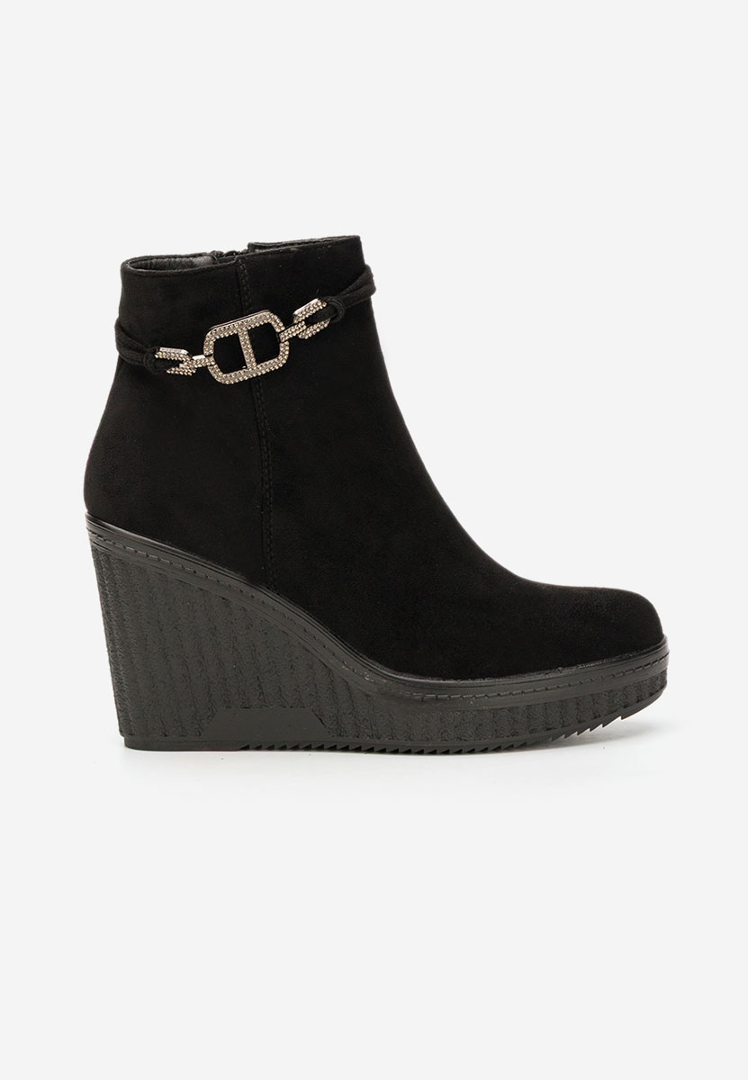 Černé polokozačky na platformě Charlet V3