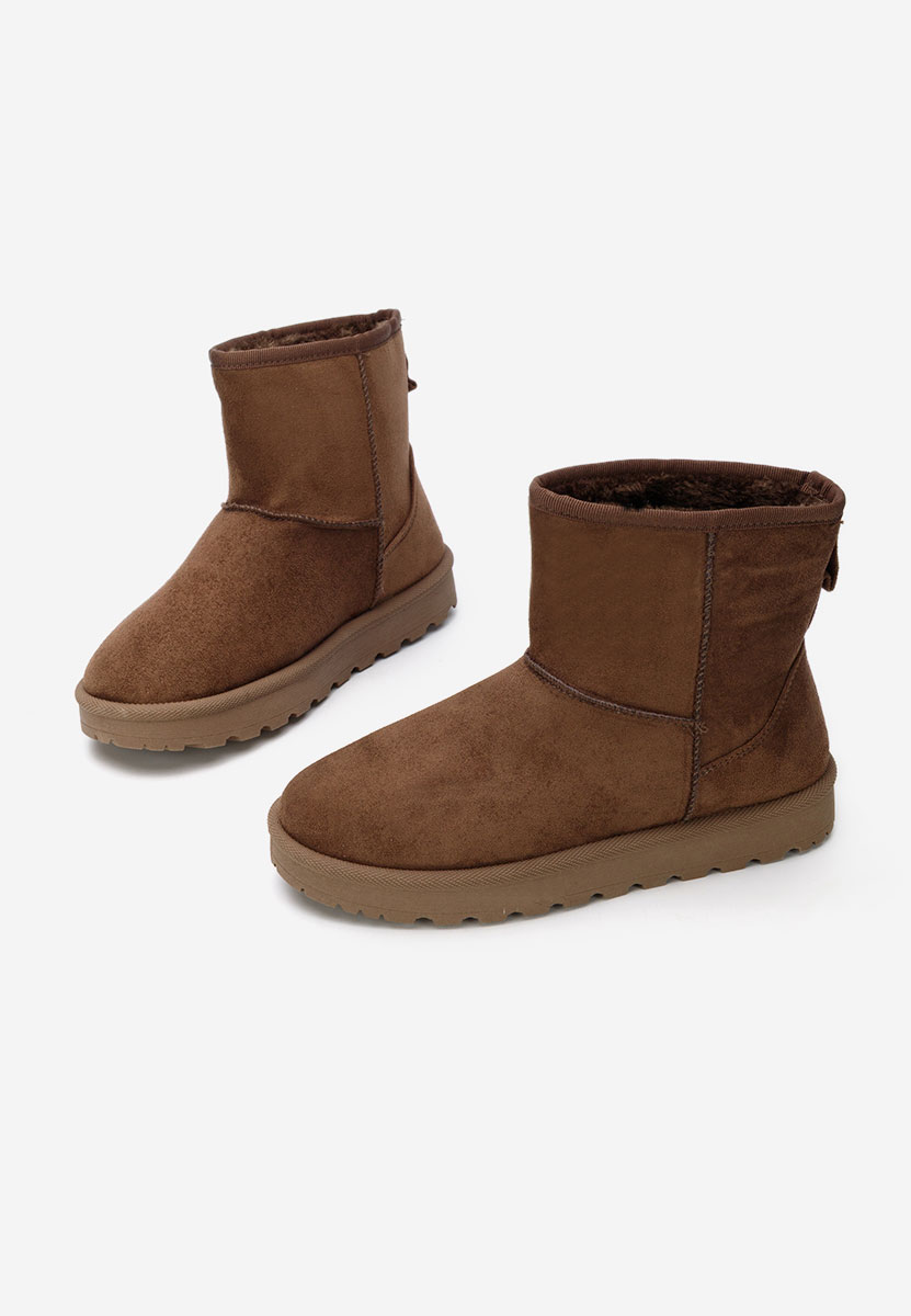 Hnedé kotníkové zimní boty Patty
