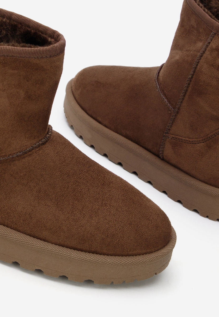 Hnedé kotníkové zimní boty Patty