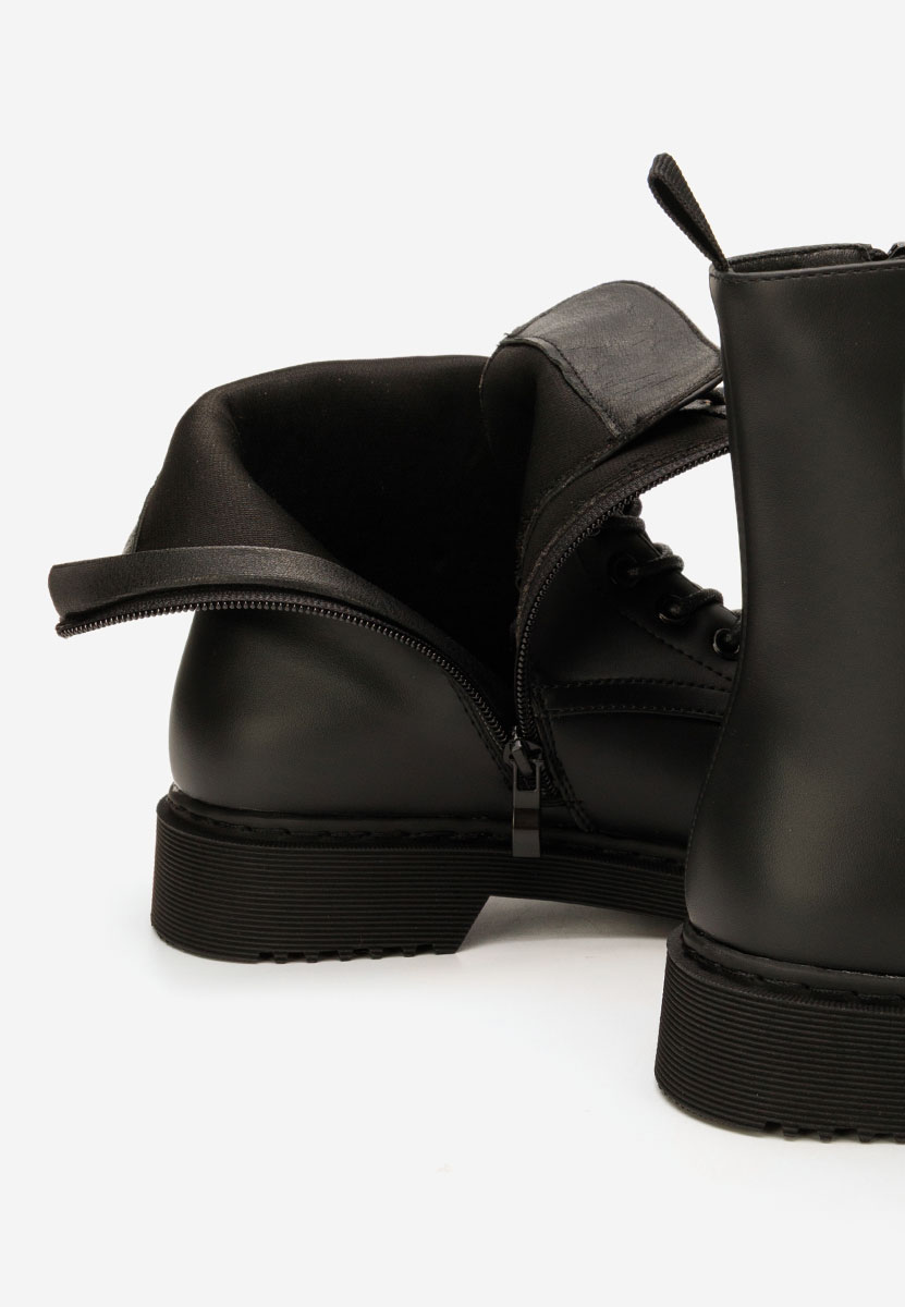 Černé šněrovací kotníkové boty Sharonda V2