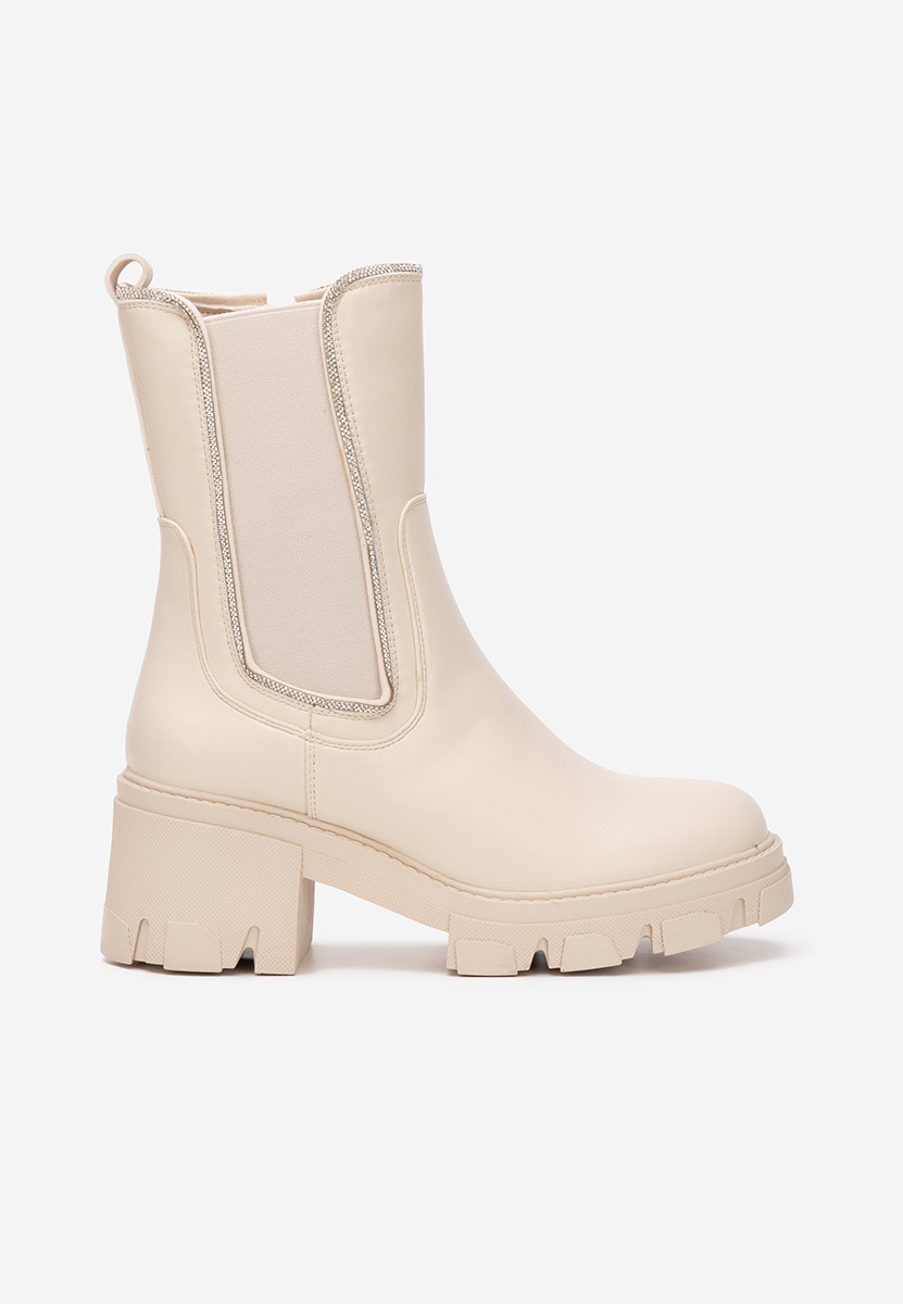 Béžové kotníková obuv Justine