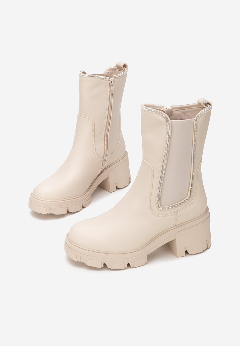 Béžové kotníková obuv Justine