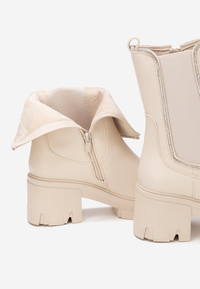 Béžové kotníková obuv Justine