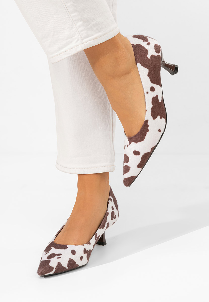 Animal print lodičky na nízkém podpatku Glimera