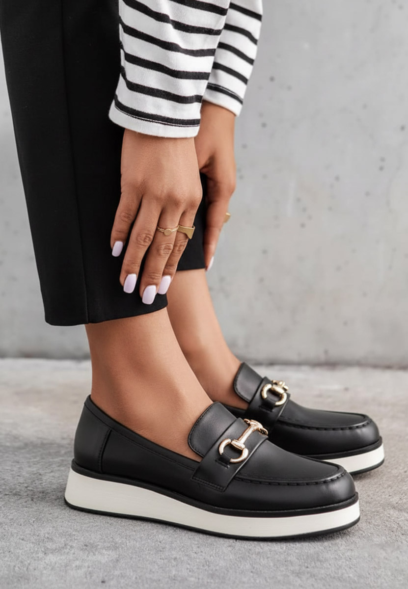 Černé mokasíny dámské Dianna Černé mokasíny dámské Dianna