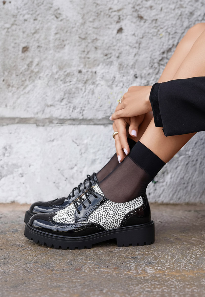 Viacfarebné dámské brogue obuv Flexa V2 Viacfarebné dámské brogue obuv Flexa V2