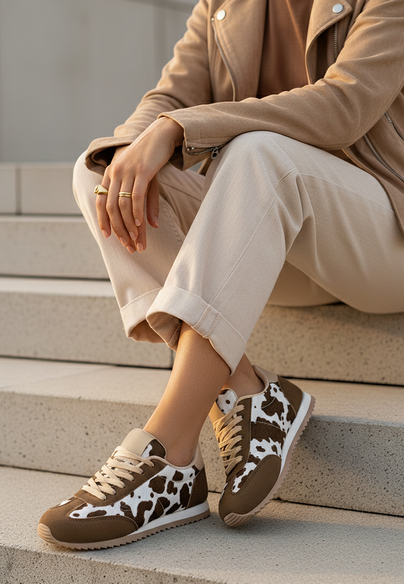 Animal print dámské tenisky Crinea