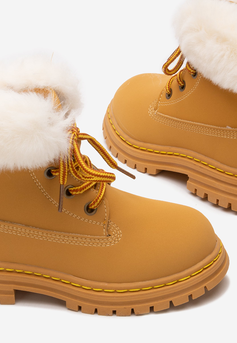 Camelové dětské kotníkové boty Nimble