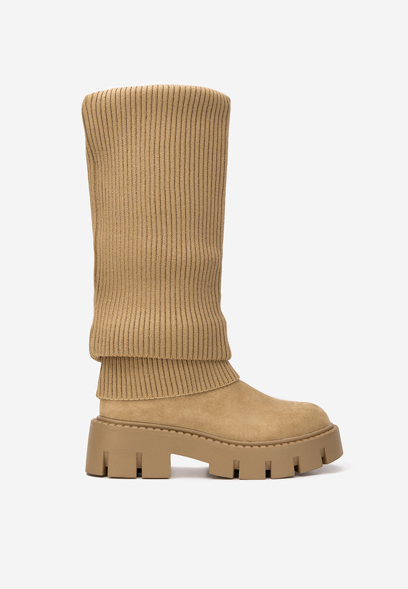 Khaki dámské kozačky Michelina