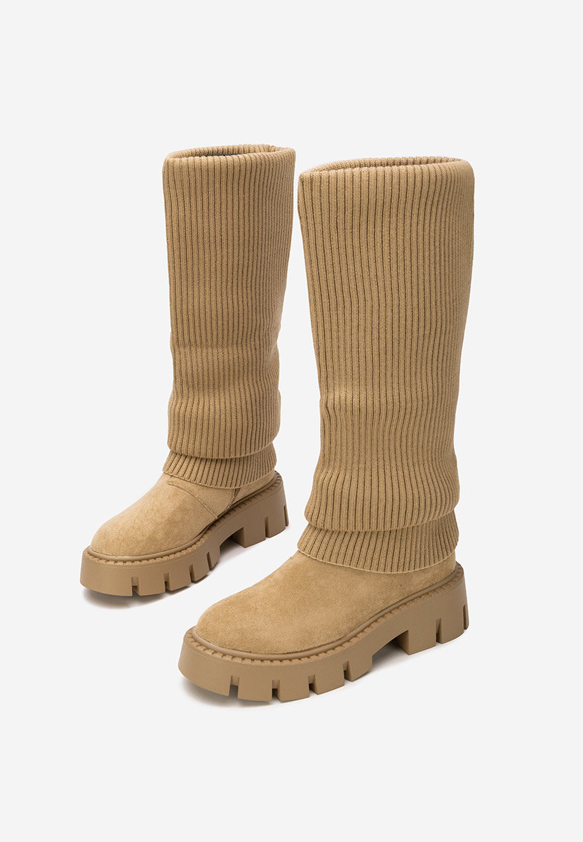 Khaki dámské kozačky Michelina