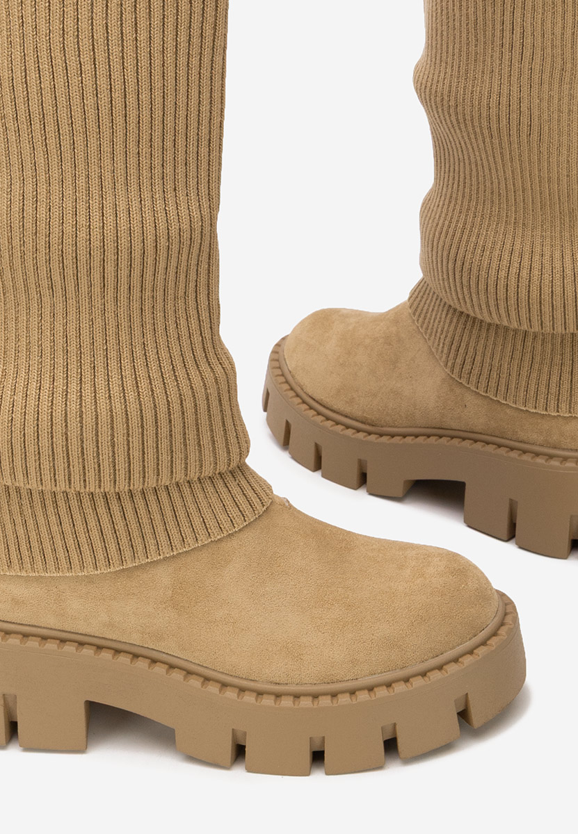 Khaki dámské kozačky Michelina