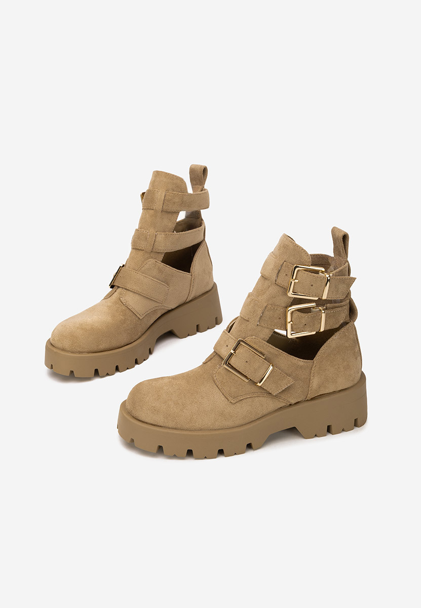 Khaki dámská kotníková obuv Audrie