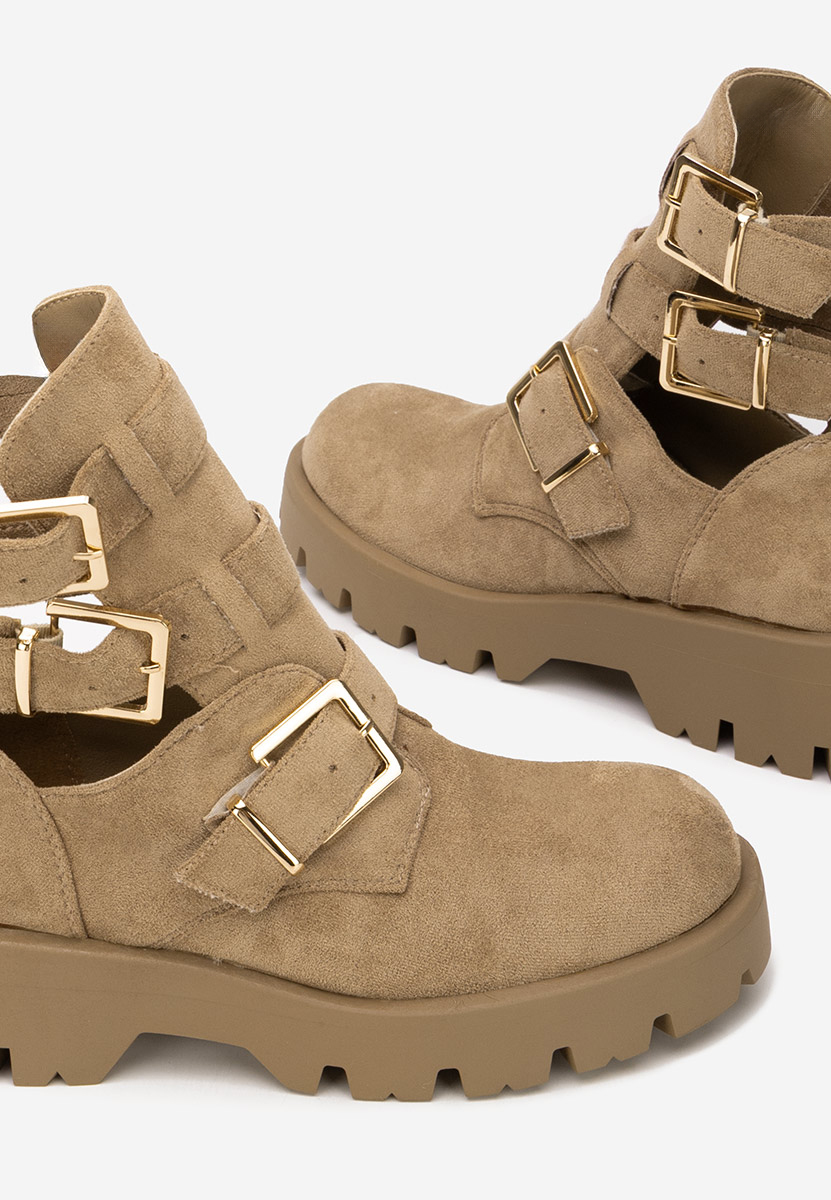 Khaki dámská kotníková obuv Audrie