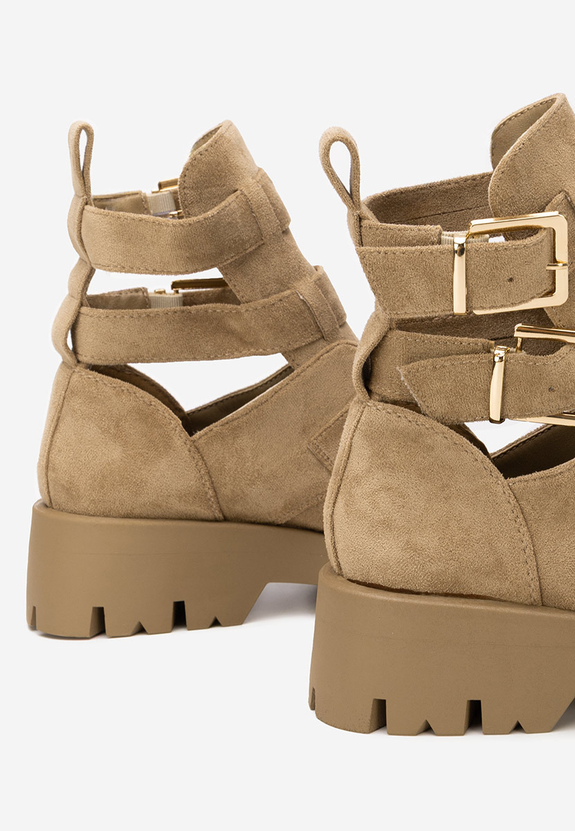 Khaki dámská kotníková obuv Audrie