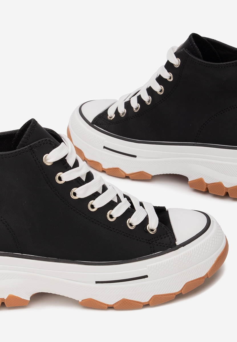 Černé tenisky na platformě Raviana V5