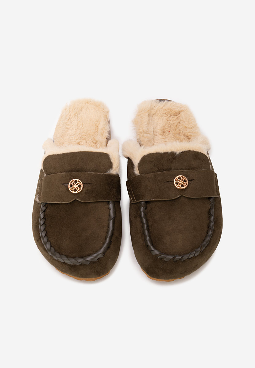 Zelené dámské dřeváky Mirania