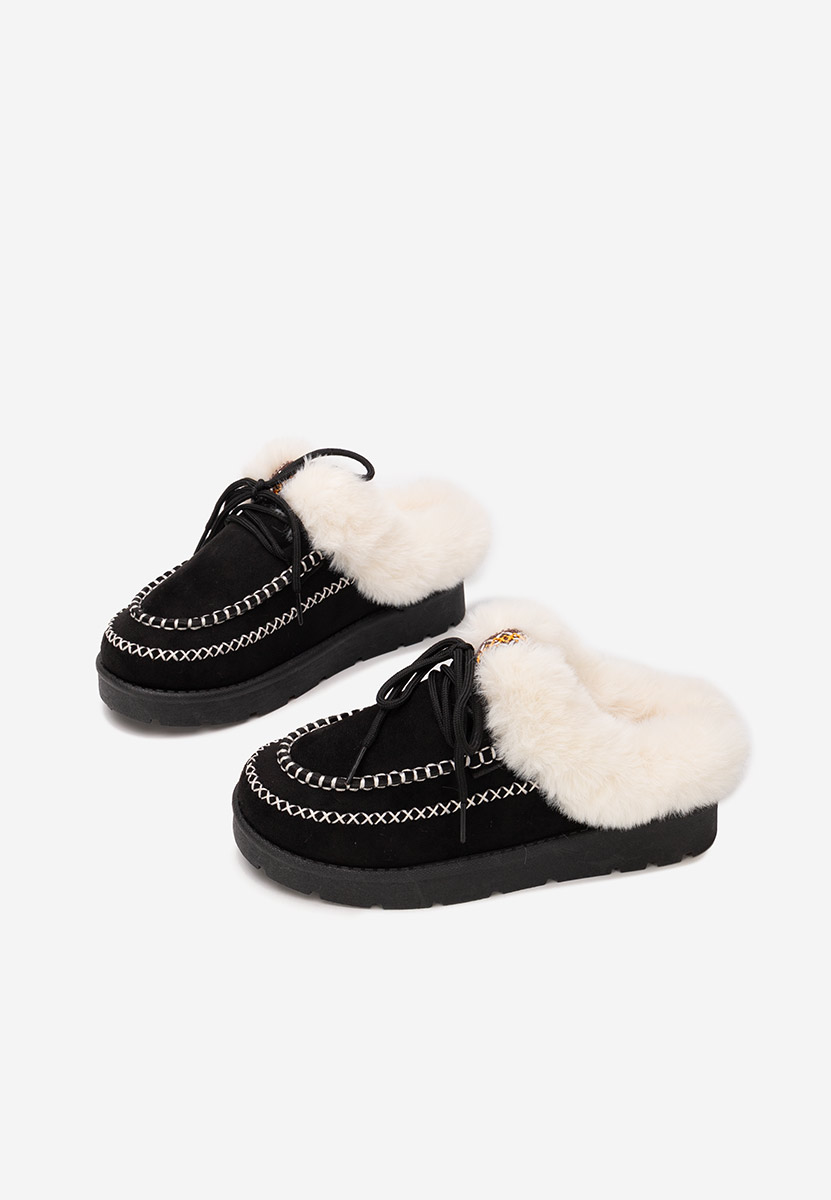 Černé dámské dřeváky Leainia V2