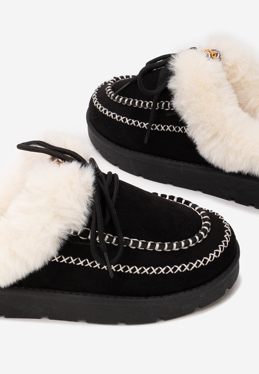 Černé dámské dřeváky Leainia V2