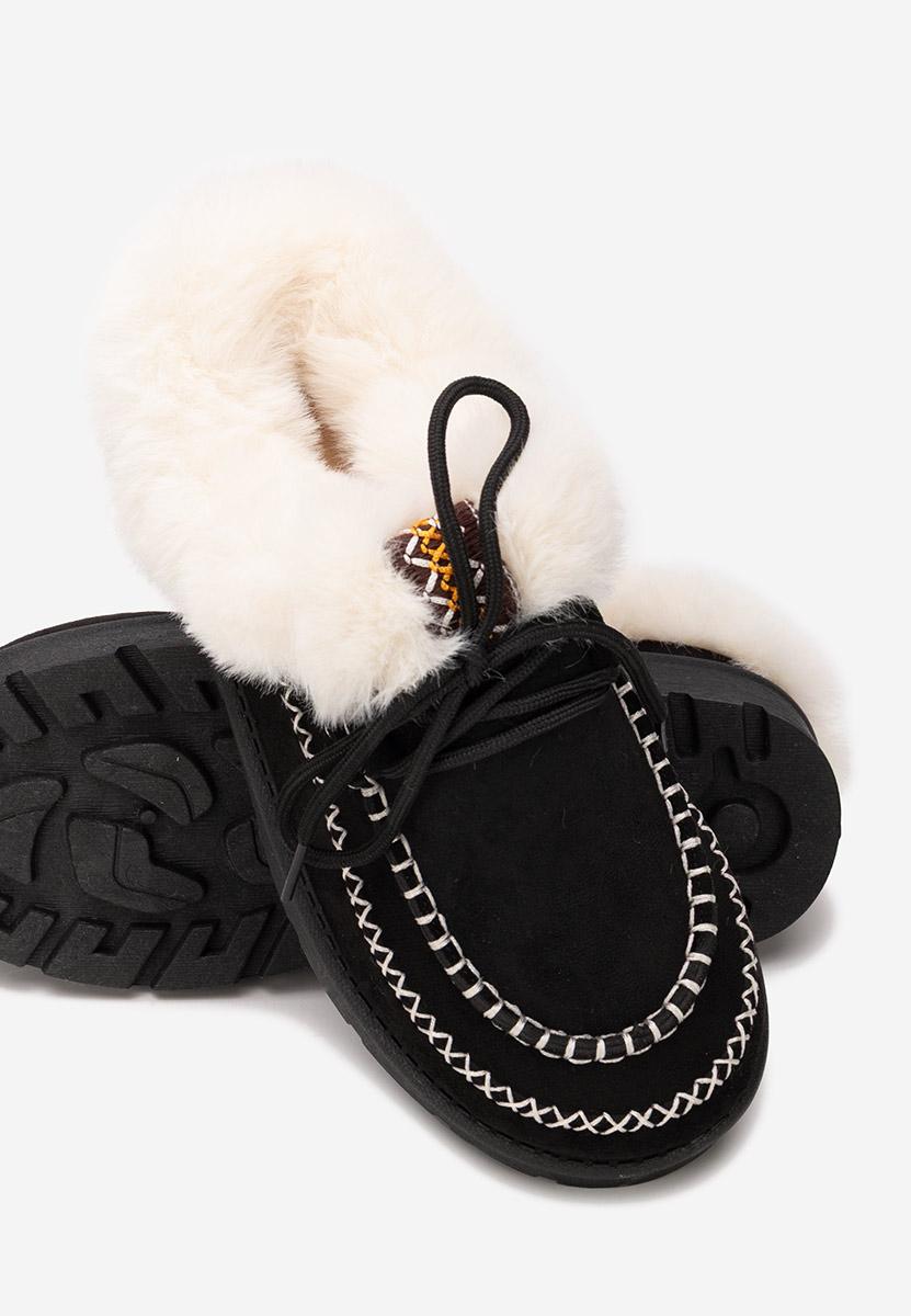 Černé dámské dřeváky Leainia V2