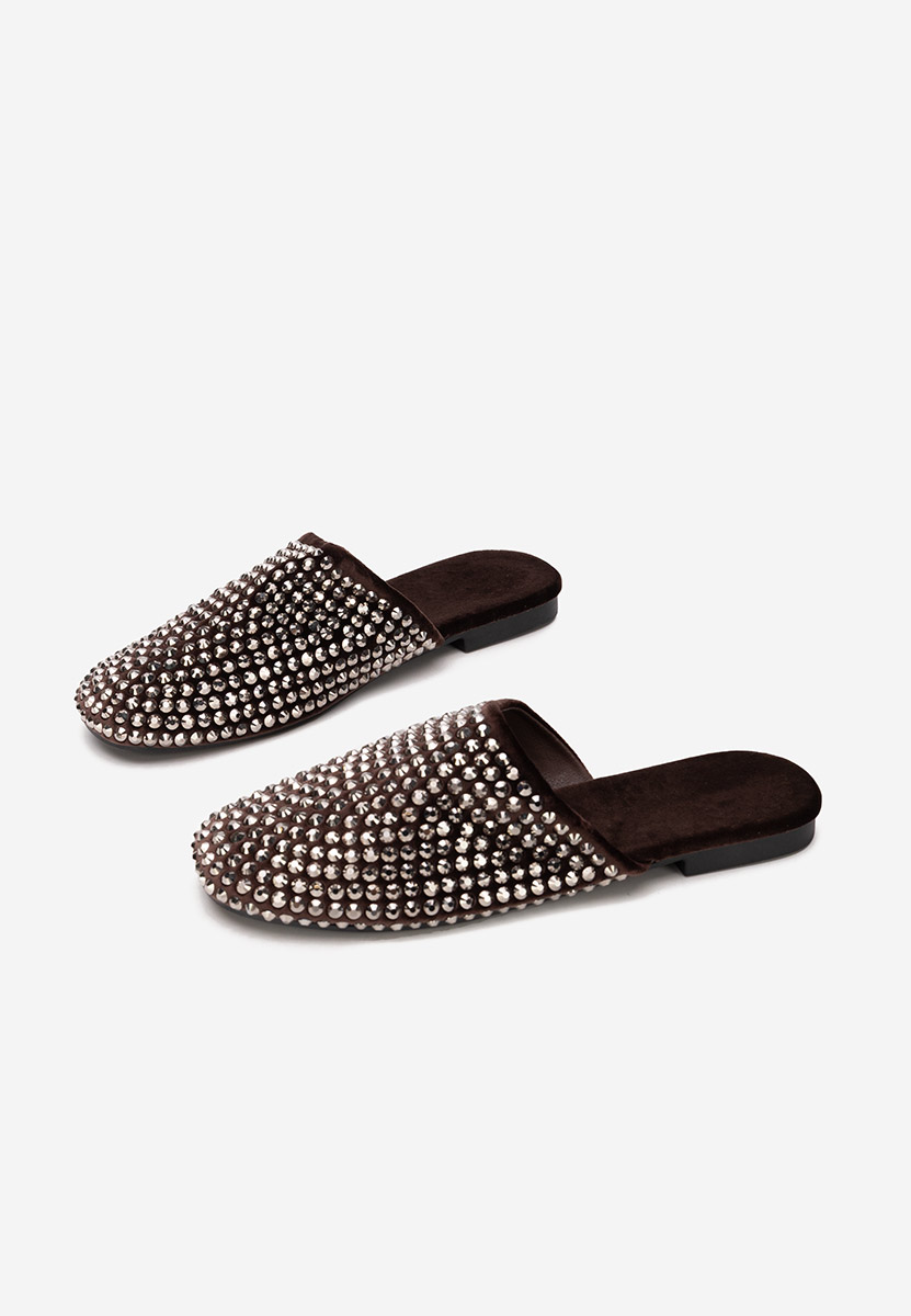 Hnedé pantofle dámské Sirina