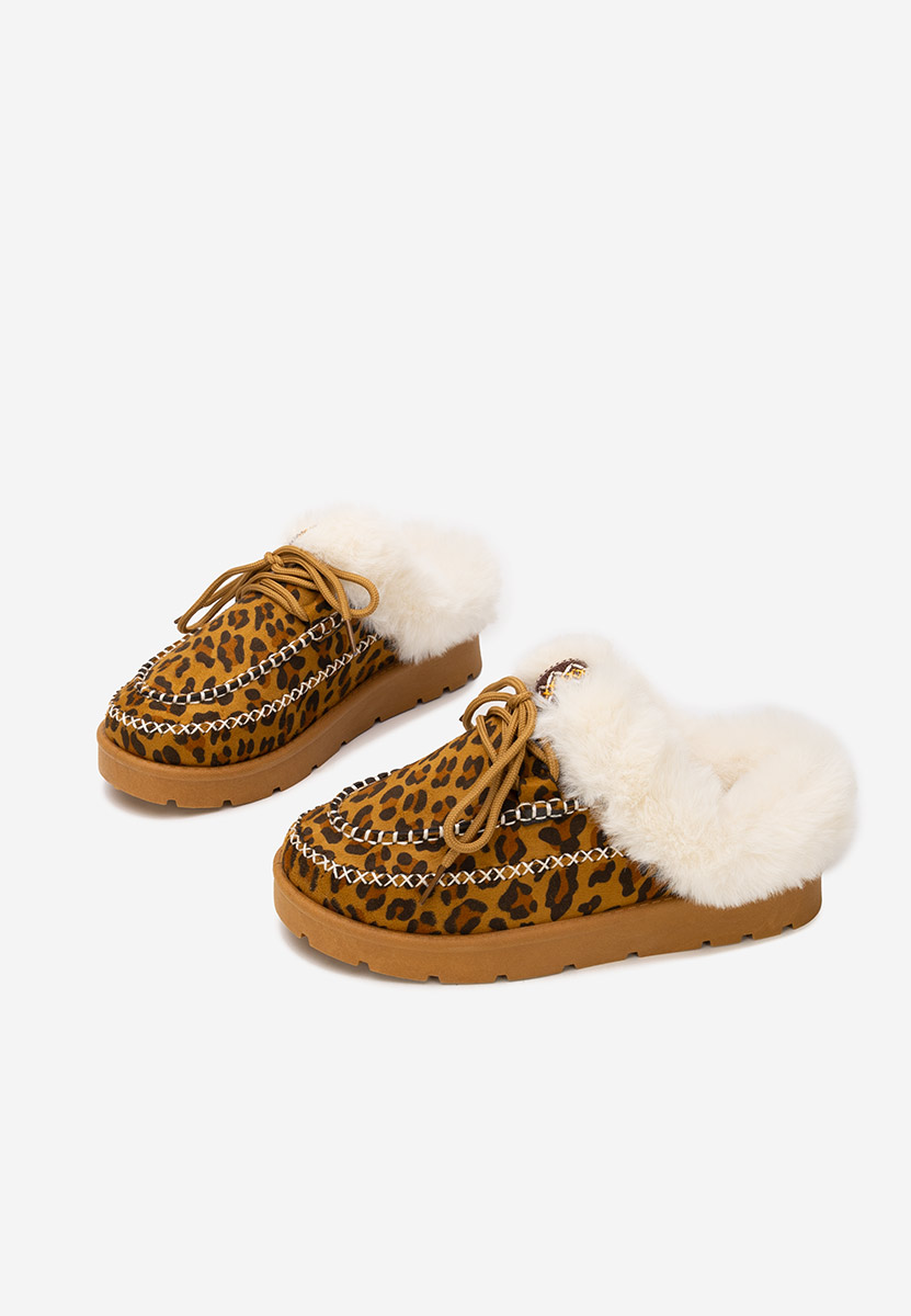 Leopardí dámské dřeváky Leainia V2