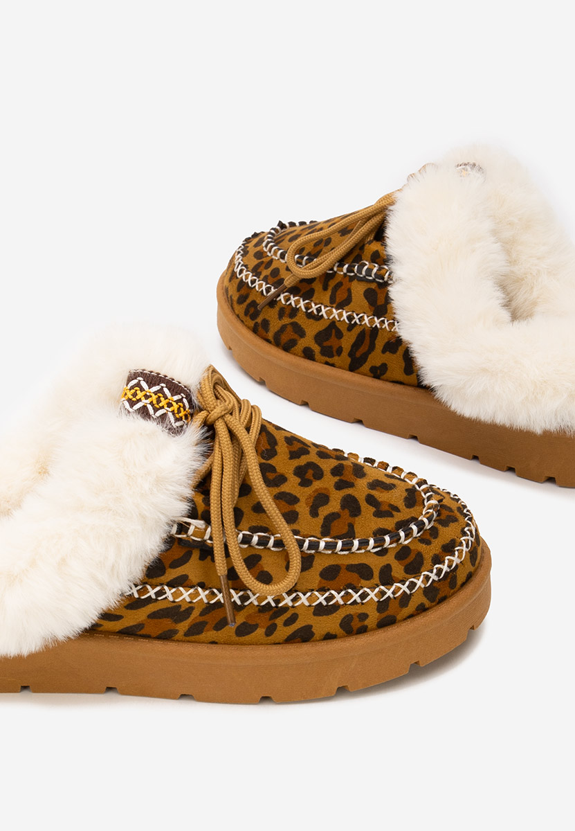 Leopardí dámské dřeváky Leainia V2