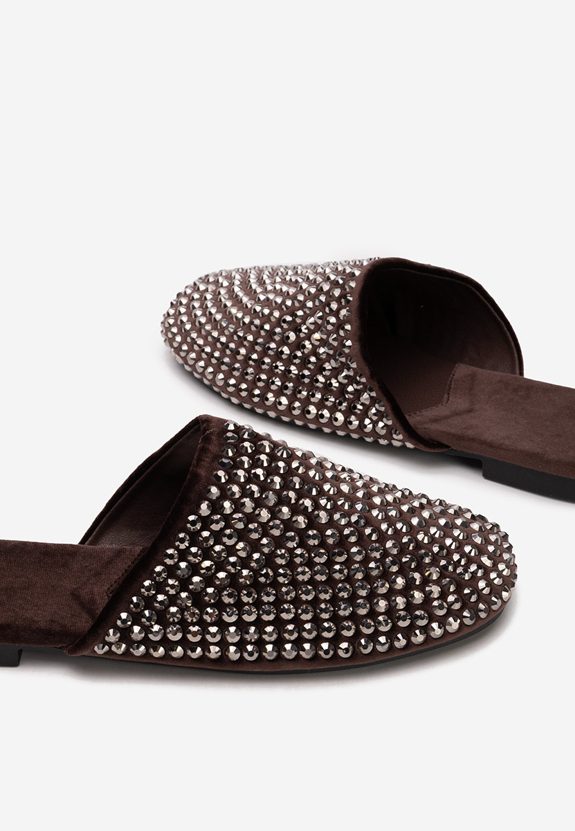 Hnedé pantofle dámské Sirina