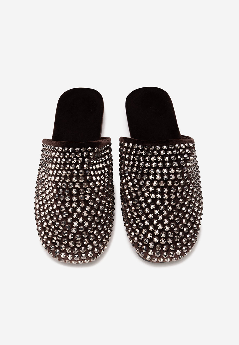 Hnedé pantofle dámské Sirina