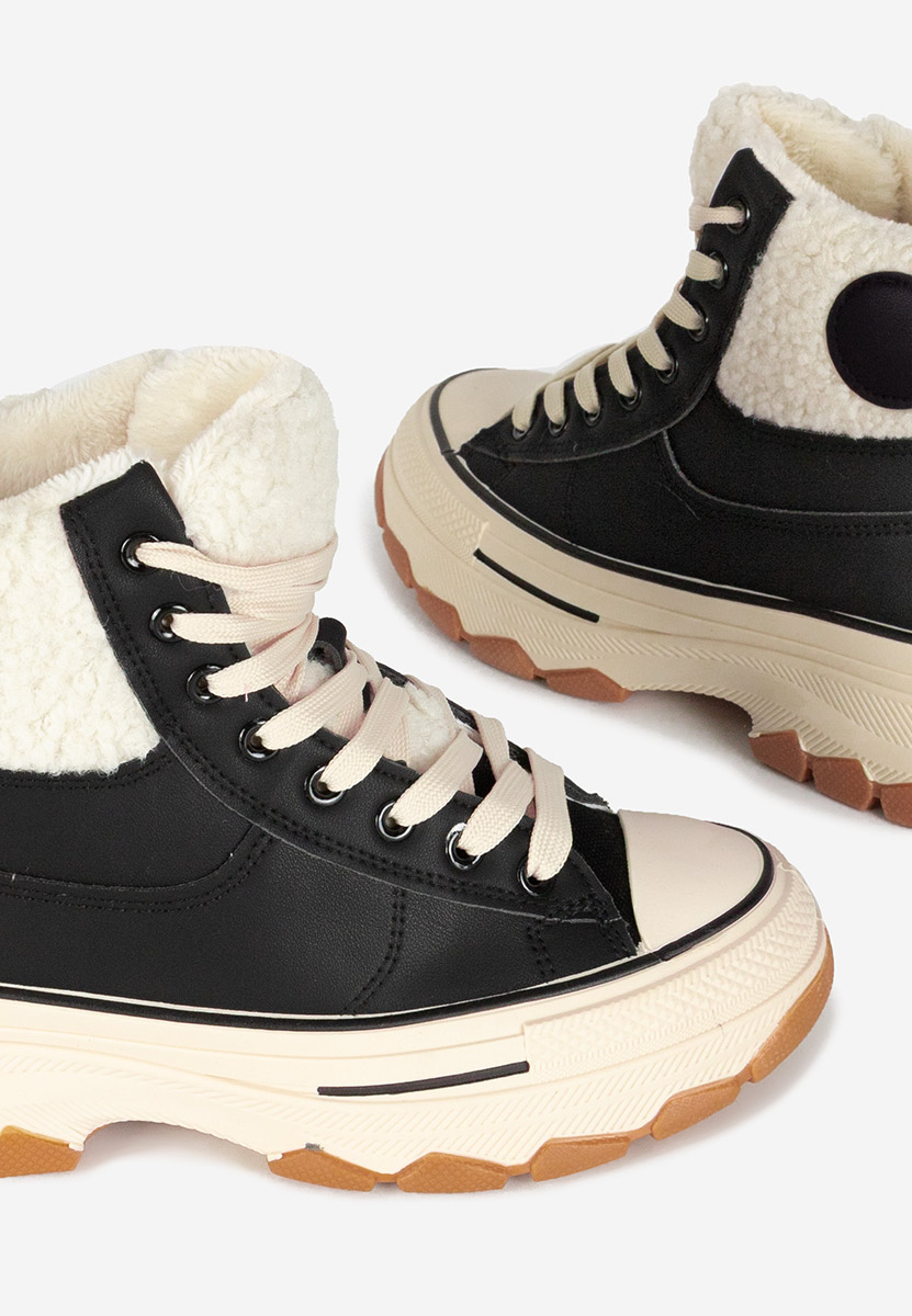 Černé kotníkové tenisky Oziana