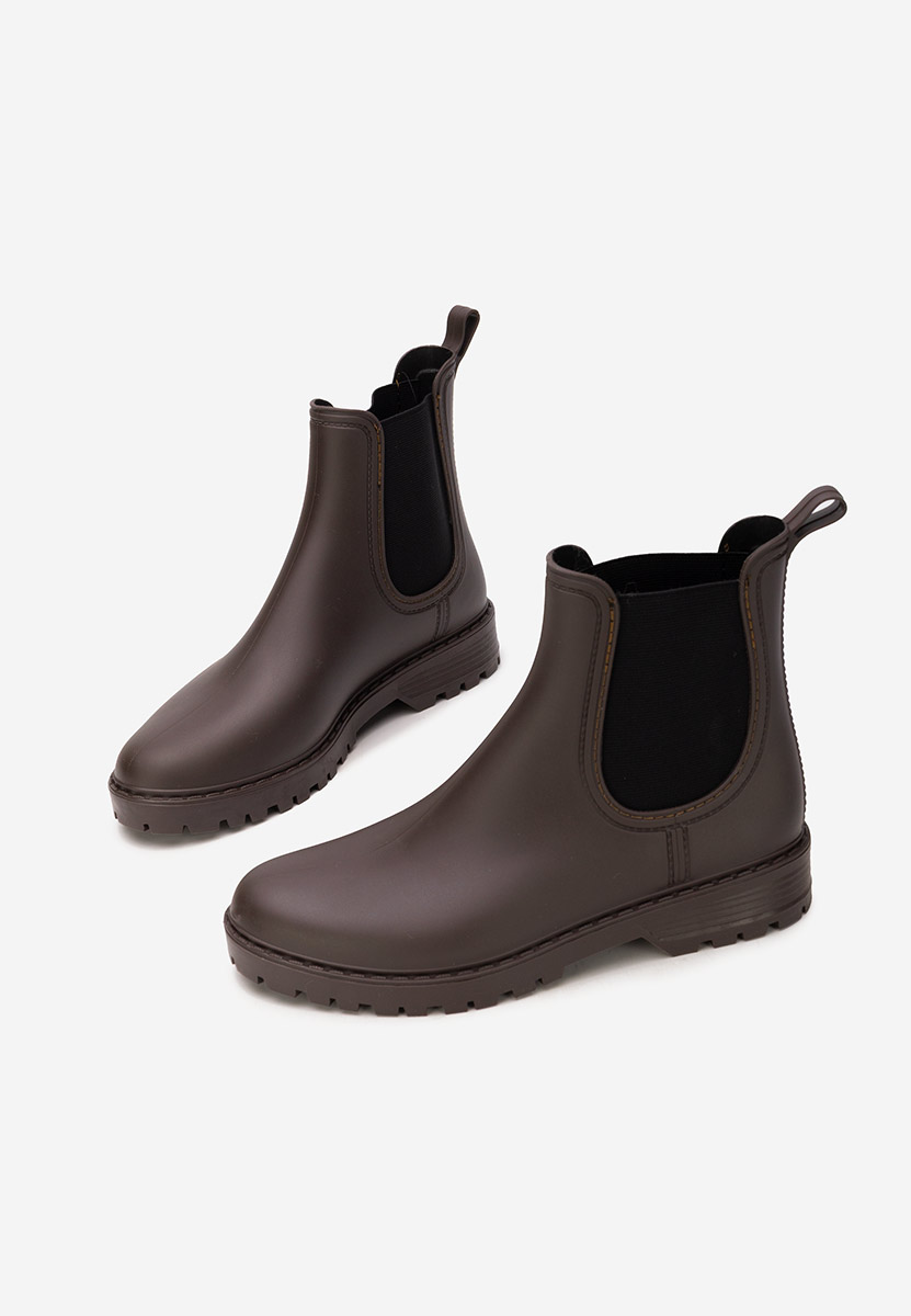 Hnedé dámské kotníkové holínky Godiva