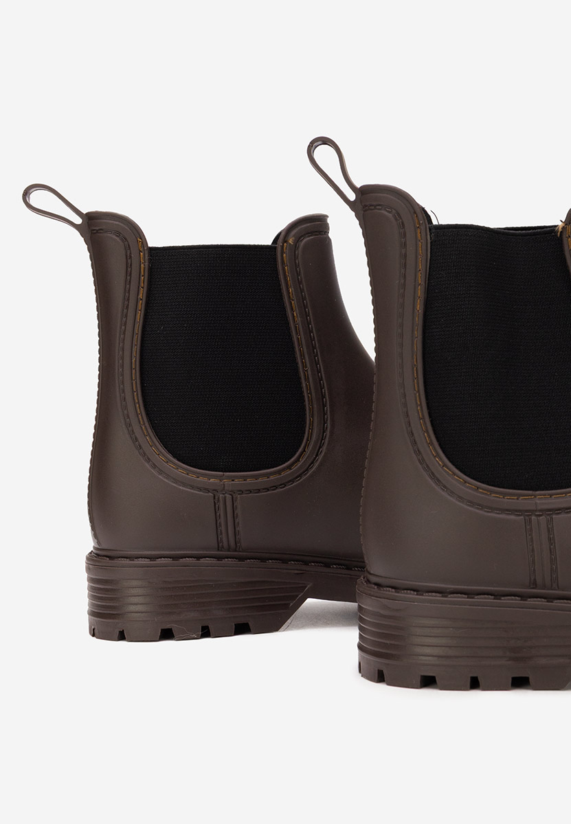 Hnedé dámské kotníkové holínky Godiva