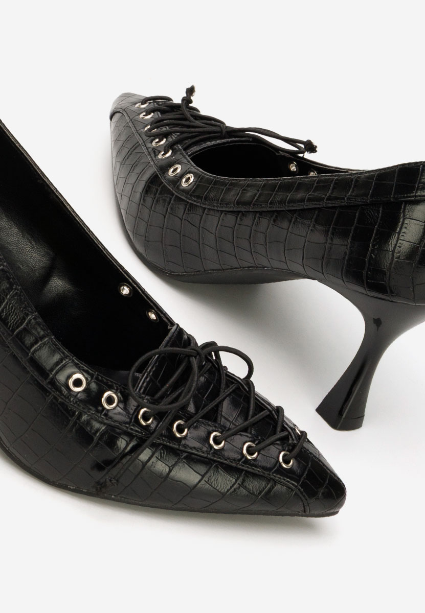 Černé lodičky do špičky Jasoria Černé lodičky do špičky Jasoria