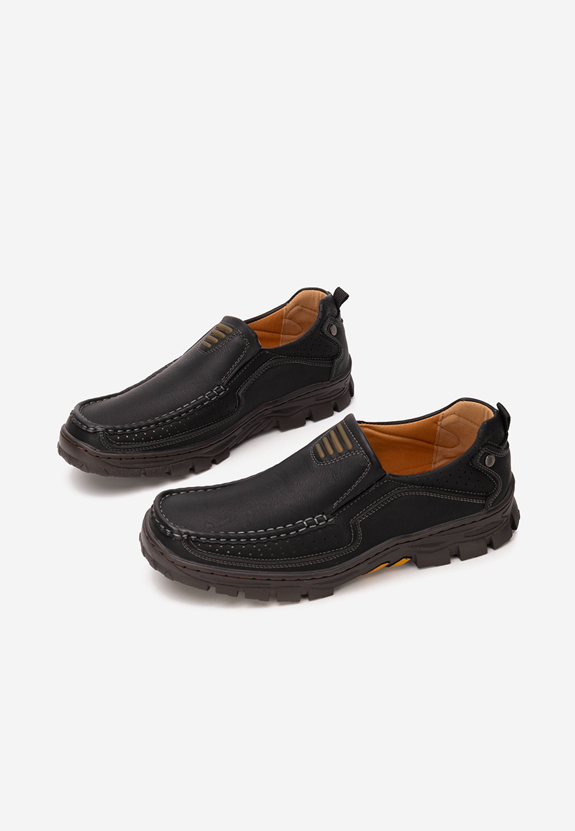 Černé pánské polobotky Alveron