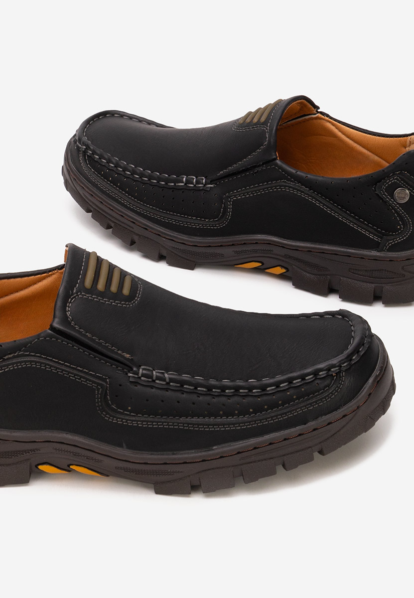 Černé pánské polobotky Alveron