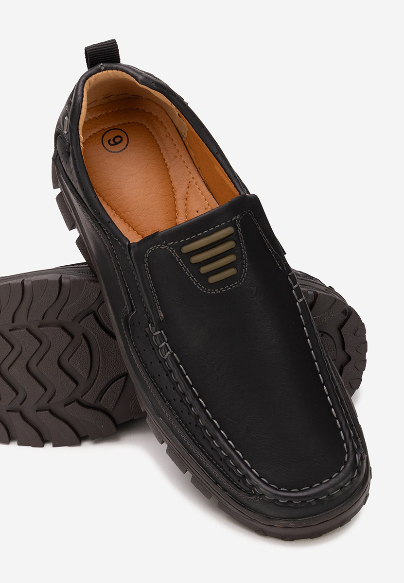 Černé pánské polobotky Alveron