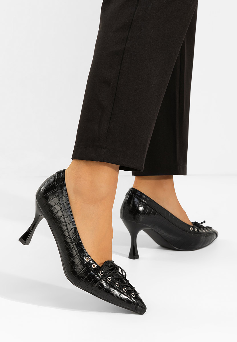 Černé lodičky do špičky Jasoria Černé lodičky do špičky Jasoria