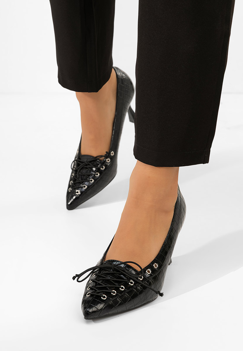 Černé lodičky do špičky Jasoria Černé lodičky do špičky Jasoria