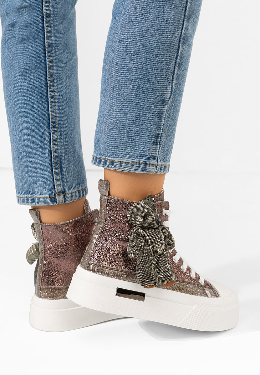 Měděná kotníkové tenisky Alisea