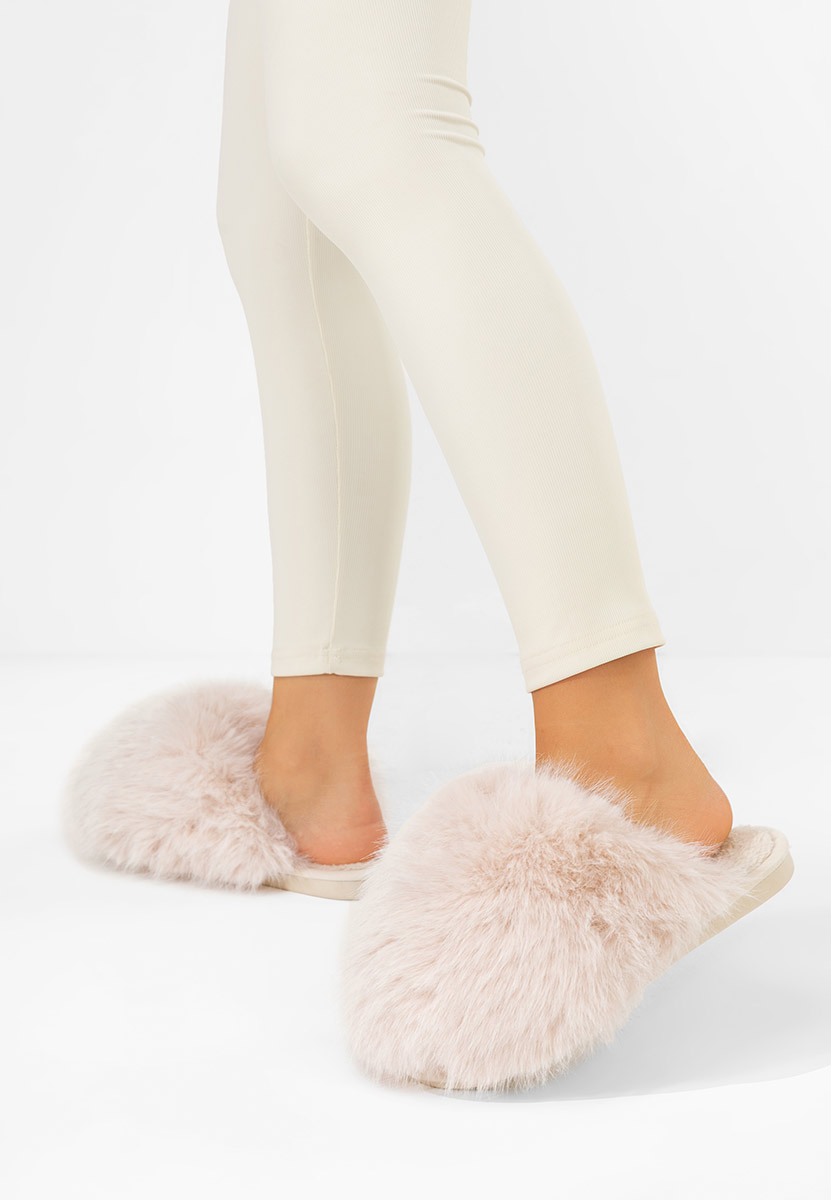 Béžové domácí pantofle Vesoria