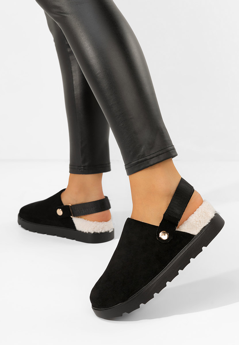 Černé dámské dřeváky Tamra