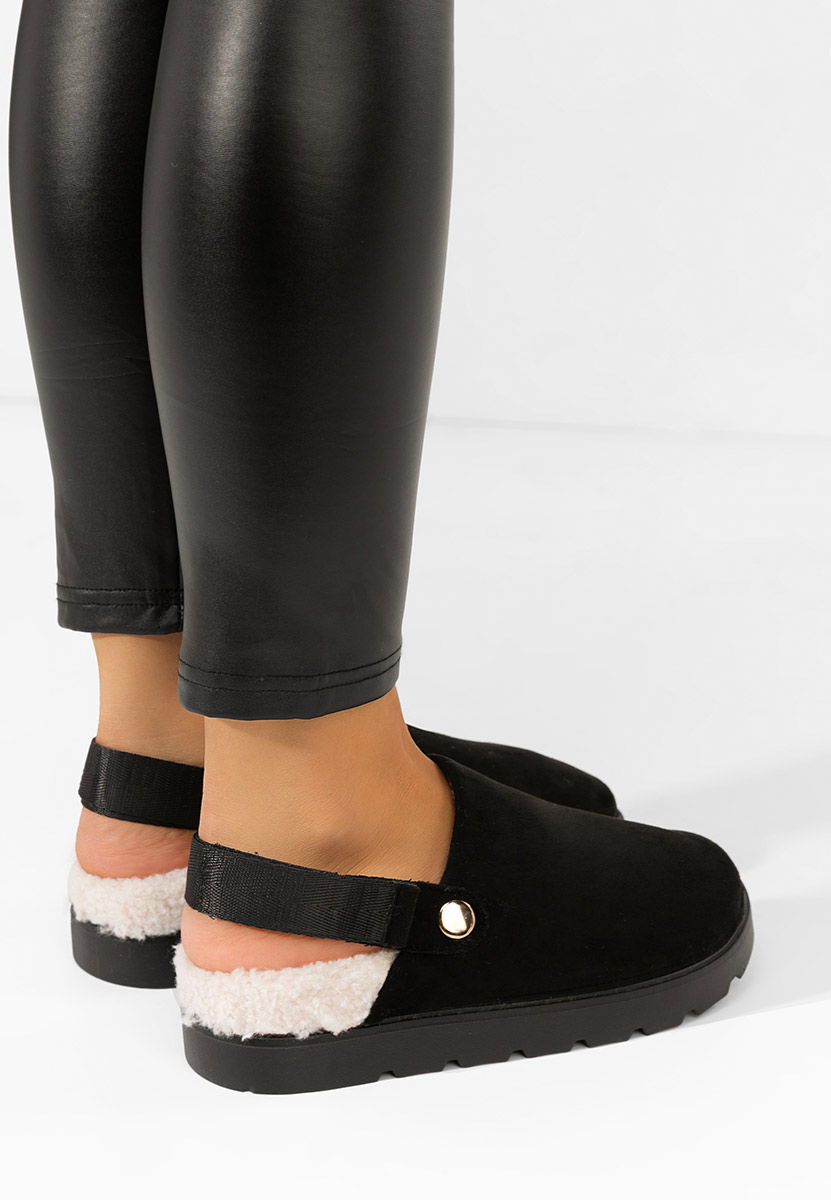 Černé dámské dřeváky Tamra