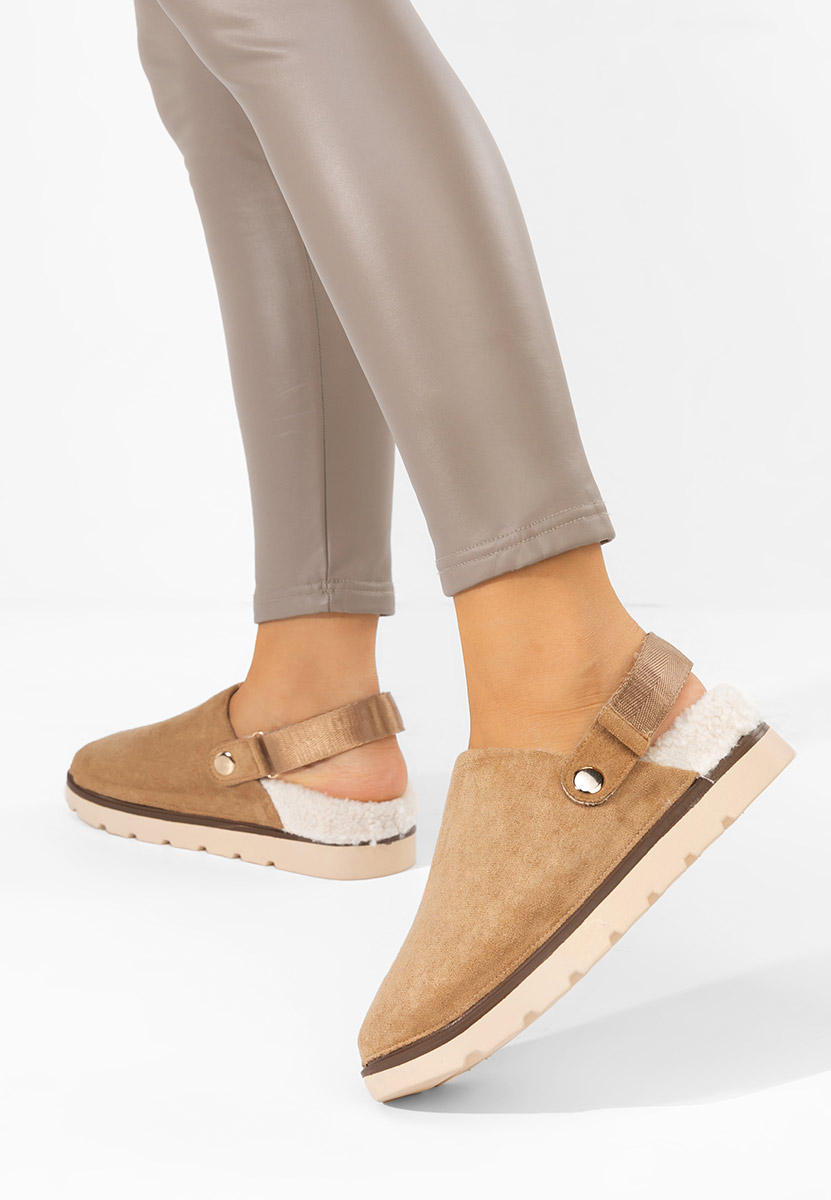 Khaki dámské dřeváky Tamra