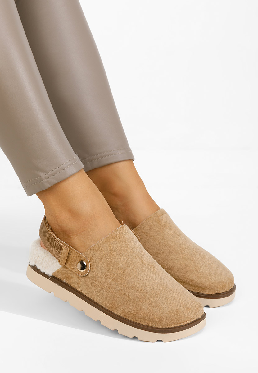 Khaki dámské dřeváky Tamra