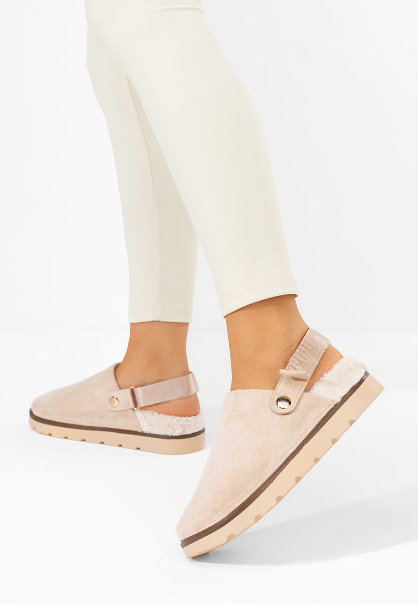 Béžové dámské dřeváky Tamra