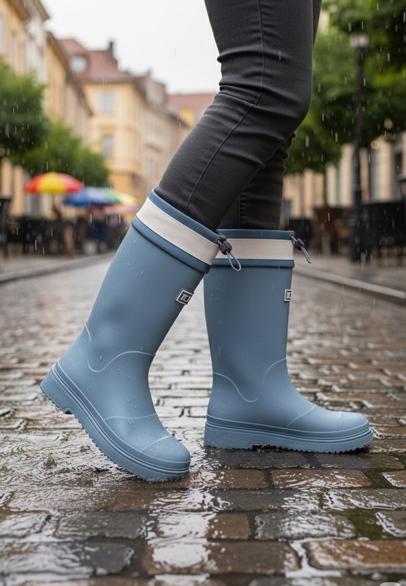 Svetlě modré dámske holínky Cenavia