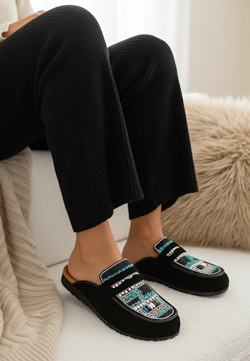 Černé dámské dřeváky Marlie