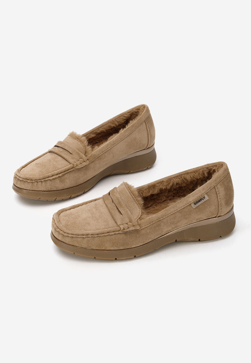 Khaki mokasíny na klínku Hazelia Khaki mokasíny na klínku Hazelia