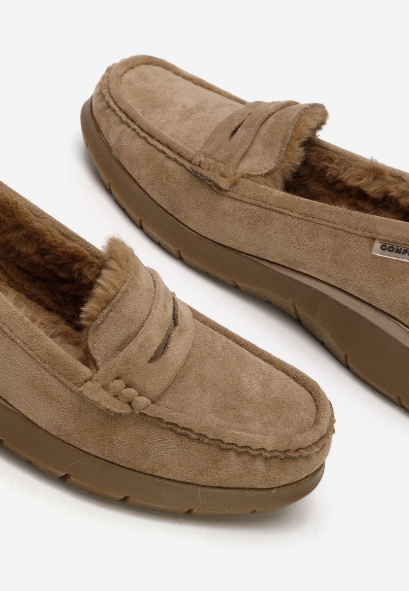 Khaki mokasíny na klínku Hazelia Khaki mokasíny na klínku Hazelia