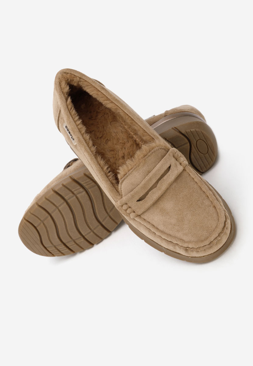 Khaki mokasíny na klínku Hazelia Khaki mokasíny na klínku Hazelia