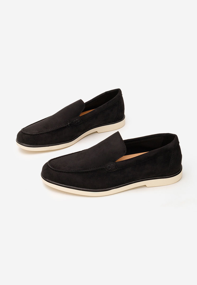 Černé pánské mokasíny Odens